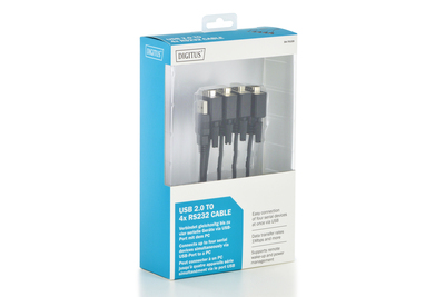 [DA-70159] DIGITUS USB 2.0 zu 4xRS232 Kabel
