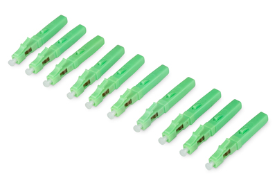 [DN-FC-9101-APC] DIGITUS LC/APC LWL-Fast Connector Feldstecker Singlemode (10 Stück)