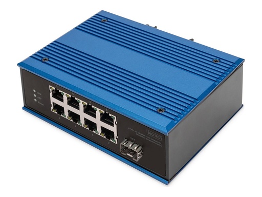 [DN-651132] DIGITUS Switch - industriell - unmanaged - 8 x 10/100 + 1 x Fast Ethernet SFP (Uplink)