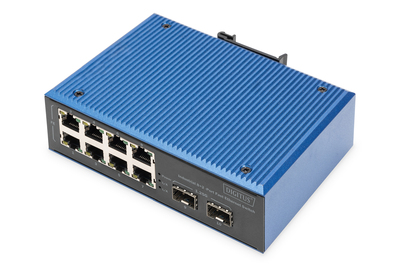 [DN-651146] DIGITUS Industrieller 8+2-Port Fast Ethernet Switch