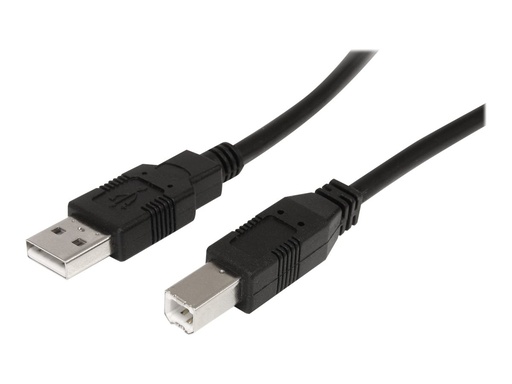 [USB2HAB30AC] StarTech.com 10m Aktives USB 2.0 A auf B Kabel - USB Anschlusskabel - Stecker/Stecker - Schwarz - USB-Kabel - USB (M)