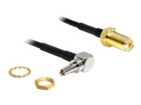 [88466] Delock Adapter CRC-9 Plug 90° > SMA Jack - Antennenadapter