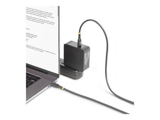 [USB2EPR6F] StarTech.com 6ft USB-C Charging Cable, USB-IF Certified USB C Cable, 240W PD EPR, USB 2.0 Type-C Laptop Charger Cord, TPE Jacket, M/M - USB-C Charge/Data Cable (USB2EPR6F)