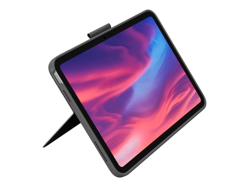 [920-011441] Logitech Combo Touch - Tastatur und Foliohülle - mit Trackpad - hintergrundbeleuchtet - Apple Smart connector - QWERTY - GB - Oxford Gray - für Apple 10.9-inch iPad (10. Generation)