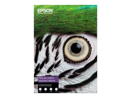 [C13S450283NQ] Epson Fine Art II - Baumwolle - strukturiert matt - 515 Mikron - Natural White - A2 (420 x 594 mm)