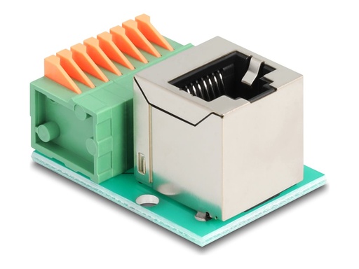 [90653] Delock Netzwerkadapter - RJ-45 (W) gewinkelt zu 8-polige Anschlussleiste