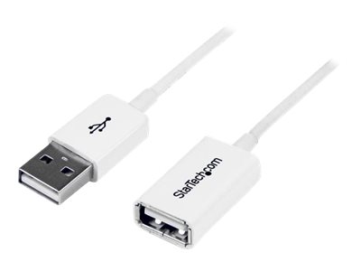 [USBEXTPAA2MW] StarTech.com 2m USB 2.0 Verlängerungskabel A auf A - Stecker/Buchse - Weiß - USB A (St)