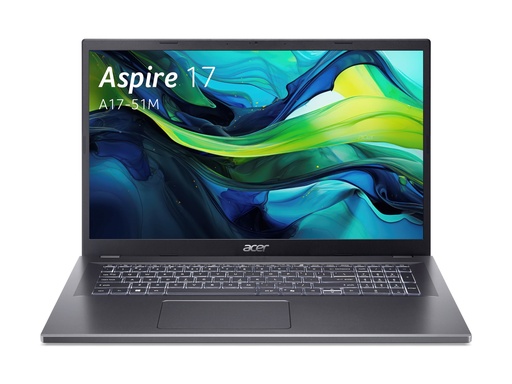 [NX.J0JEG.004] Acer Aspire 17 A17-51M - Intel Core 7 150U / 1.8 GHz - ESHELL - Intel Graphics - 16 GB RAM - 1.024 TB SSD NVMe - 43.9 cm (17.3")