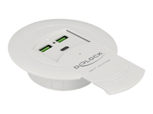 [64065] Delock USB Type-C Charger PD 85 W + Qualcomm Quick Charge 3.0 for table mounting