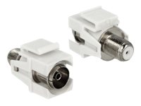 [86334] Delock Antennenadapter - IEC-Anschluss weiblich zu F-Stecker weiblich