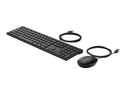 [9SR36UT#ABB] HP Desktop 320MK - Tastatur-und-Maus-Set - 3-Zonen-Layout, flache Tastenreise