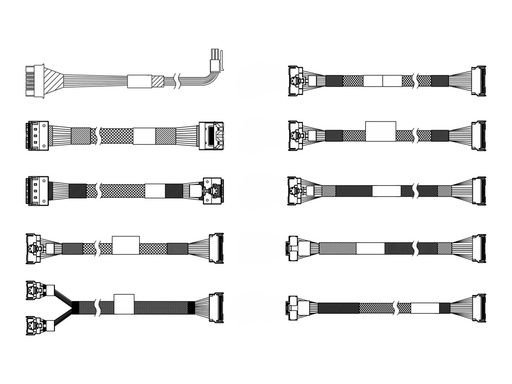 [4X97A90290] Lenovo Speicherkabelkit - für 2,5" Chassis-Front