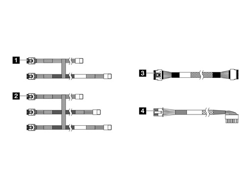 [4Z57A88889] Lenovo Speicherkabelkit - für HBA/RAID-Adapter