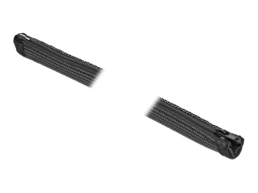 [19169] Delock Braided Sleeve with zip fastener heat-resistant