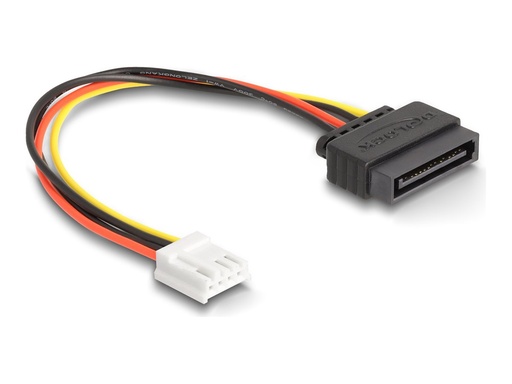 [66608] Delock Netzteil - SATA-Stromstecker (M) zu 4-Pin-Mini-Stromversorgungsstecker (W)