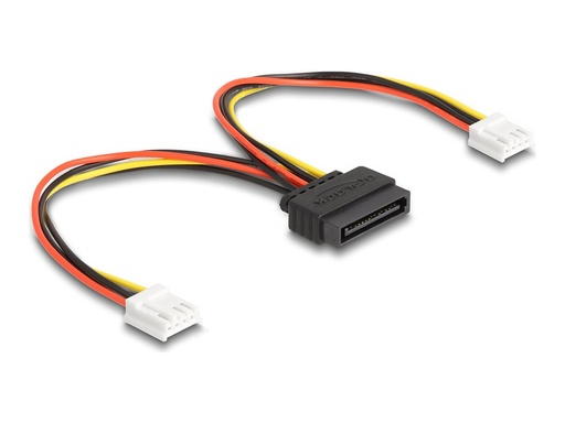 [66611] Delock Netzteil - SATA-Stromstecker (M) zu 4-Pin-Mini-Stromversorgungsstecker (W)