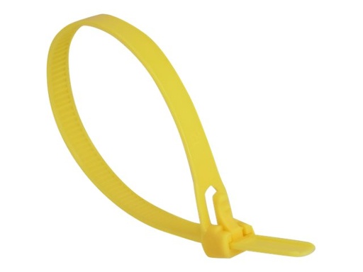 [18759] Delock Kabelbinder - 20 cm - Gelb (Packung