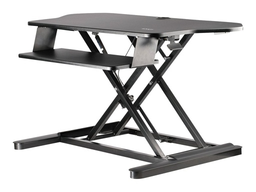 [ARMSTSCORNR] StarTech.com Startech Eck-Sitz-Steh-Schreibtischaufsatz mit Tastaturablage - große Arbeitsfläche (89 x 53cm)
