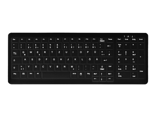 [AK-C7000F-FU1-B/GE] Cherry Active Key MedicalKey AK-C7000 - Tastatur - kompakt, hygienisch, Wischdesinfektion