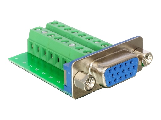 [65170] Delock VGA-Adapter - HD-15 (VGA) (W) zu Klemmleiste