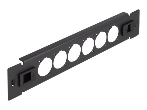 [66899] Delock Patchpanel (Blindblech) - D-Typ, werkzeugfrei - Rack montierbar - Schwarz - 1U - 25.4 cm (10")