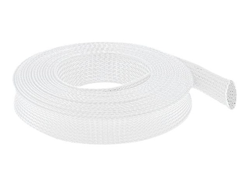 [20806] Delock Geflechtschlauch - 10 m - weiß
