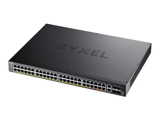 [XGS2220-54HP-EU0101F] ZyXEL XGS2220 Series XGS2220-54HP - Switch - 48 Port GbE L3 Access, NebulaFLEX Cloud, mit 6 10G Uplink - managed - 40 x 10/100/1000 (PoE+)