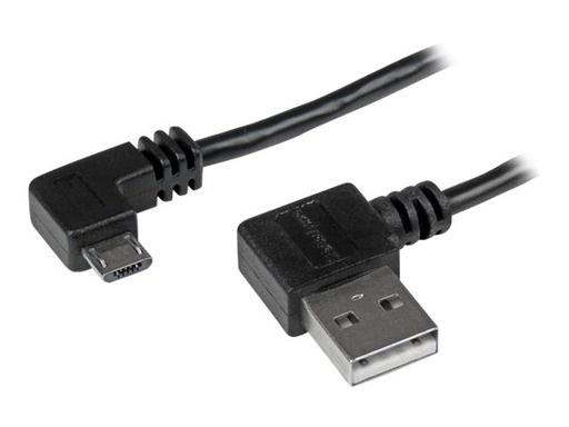 [USB2AUB2RA2M] StarTech.com StarTech Micro USB Kabel mit rechts gewinkelten Anschlüssen - Stecker/Stecker - 2m - USB A zu Micro B Anschlusskabel - USB-Kabel - Micro-USB Typ B (M)