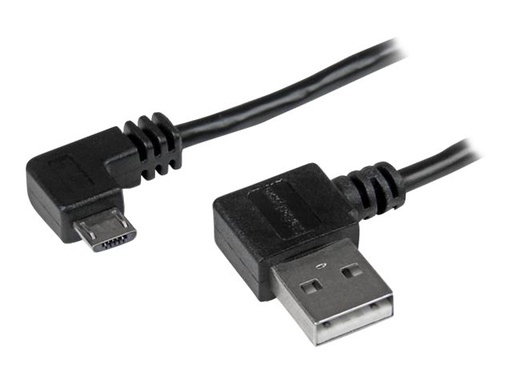 [USB2AUB2RA1M] StarTech.com Micro USB Kabel mit rechts gewinkelten Anschlüssen - Stecker/Stecker - 1m - USB A zu Micro B Anschlusskabel - USB-Kabel - Micro-USB Typ B (M)
