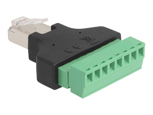 [66471] Delock Netzwerkadapter - RJ-45 (M) zu 8-polige Anschlussleiste (W)