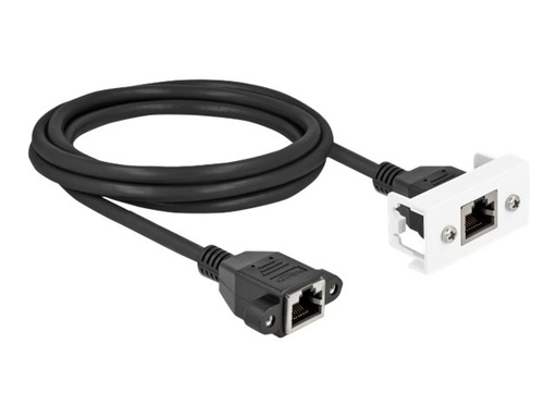 [87135] Delock Netzwerkkabel - RJ-45 (W) mit Muttern zu RJ-45 (W)
