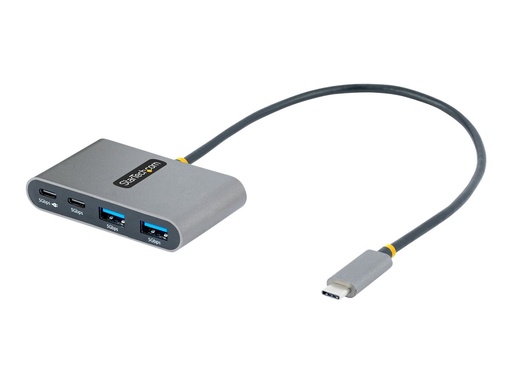 [5G2A2CPDB-USB-C-HUB] StarTech.com 4-Port USB-C Hub with 100W Power Delivery Pass-Through Charging, 2x USB-A + 2x USB-C, 5Gbps, USBC Hub w/ 1ft (30cm)