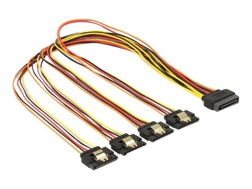 [60158] Delock Spannungsversorgungs-Verlängerungskabel - SATA-Stromstecker (M)