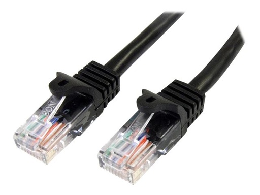 [45PAT5MBK] StarTech.com Cat5e Patchkabel mit Snagless RJ45 Anschluss - Netzwerkkabel 5m - Schwarz - Patch-Kabel - RJ-45 (M)
