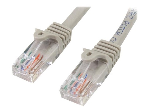 [45PAT5MGR] StarTech.com Cat5e Patchkabel mit Snagless RJ45 Anschluss - Netzwerkkabel 5m - Grau - Patch-Kabel - RJ-45 (M)