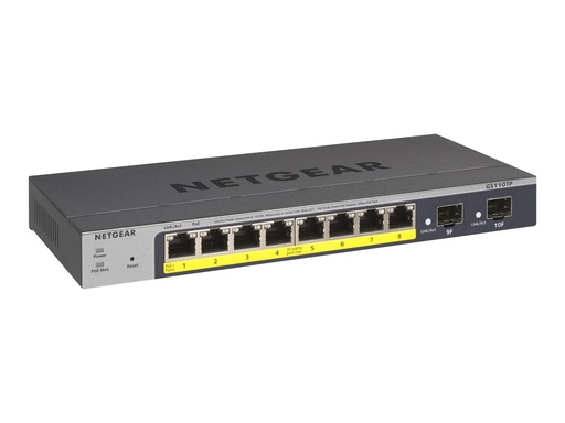 [GS110TP-300EUS] Netgear Smart GS110TPv3 - Switch - Smart - 8 x 10/100/1000 (PoE)