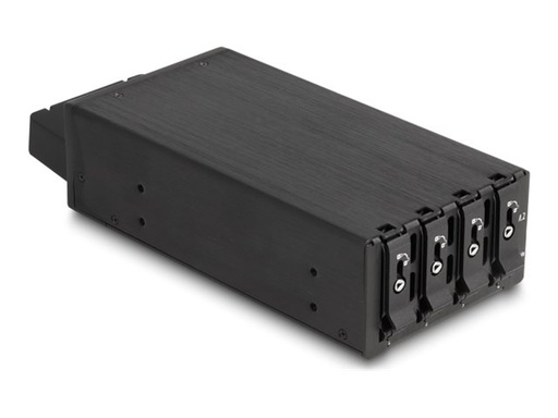 [47126] Delock Mobiles Speicher-Rack - Schwarz