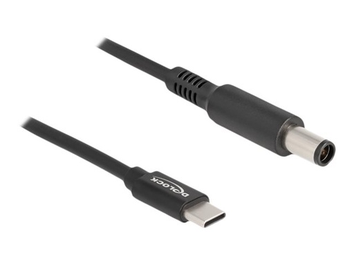 [87975] Delock Stromkabel - 24 pin USB-C (M) zu Gleichstromstecker 7,4 x 5 mm (M)