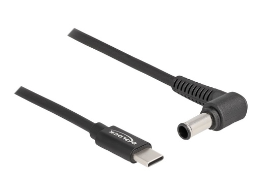 [87981] Delock Stromkabel - 24 pin USB-C (M) zu Gleichstromstecker 6,0 x 4,3 mm (M)