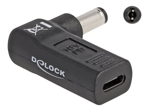 [60010] Delock Netzteil - 24 pin USB-C (W) zu Gleichstromstecker 5,5 x 2,1 mm (M)