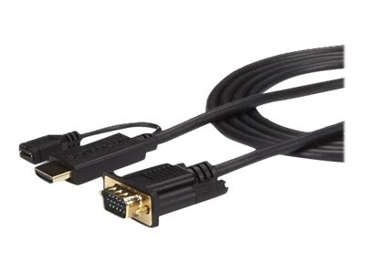 [HD2VGAMM10] StarTech.com HDMI to VGA Cable - 10 ft / 3m - 1080p - 1920 x 1200 - Active HDMI Cable - Monitor Cable - Computer Cable (HD2VGAMM10)