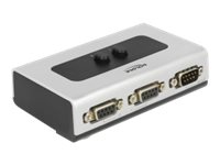 [87729] Delock Switch - 3 x seriell - Desktop, wandmontierbar