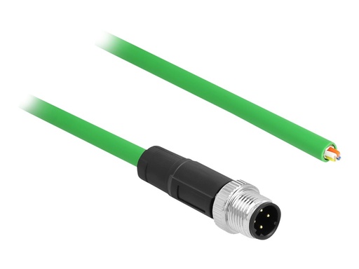 [87848] Delock Patch-Kabel - 4-polig M12-D (M) zu ohne