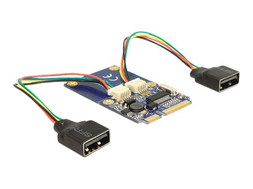 [95242] Delock MiniPCIe I/O PCIe full size 2 x USB 2.0
