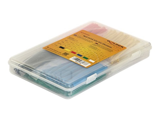 [86278] Delock Wärmeschrumpfschlauch-Kit - Schwarz, weiß, Blau, Gelb, Rot, grün