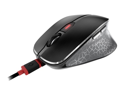 [JW-8600] Cherry MW 8C ERGO - Maus - ergonomisch - optisch - 6 Tasten - kabellos - 2.4 GHz, Bluetooth 4.0 - kabelloser Empfänger (USB)