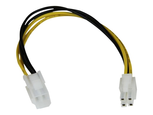 [ATXP4EXT] StarTech.com 20 cm ATX12V 4 Pin. P4 CPU-Verlängerungskabel – St/Bu - Spannungsversorgungs-Verlängerungskabel - 4 PIN ATX12V (M)