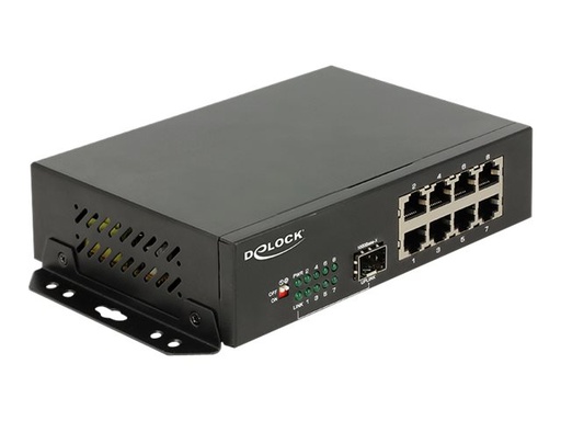 [87708] Delock Switch - 8 x 10/100/1000 + 1 x SFP -