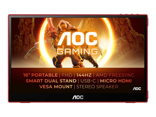 [16G3] AOC Gaming 16G3 - LED-Monitor - 39.5 cm (15.6")
