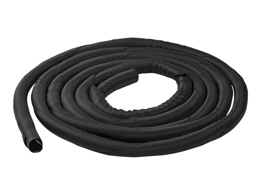 [WKSTNCM2] StarTech.com 15' (4.6m) Cable Management Sleeve, Flexible Coiled Cable Wrap, 1-1.5" diameter Expandable Sleeve, Polyester Cord Manager/Protector/Concealer, Black Trimmable Cable Organizer - Cable & Wire Hider (WKSTNCM2)